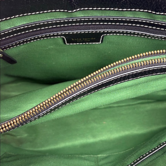 Kate Spade Dark Brown / Black Leather Tote - Picture 2 of 5